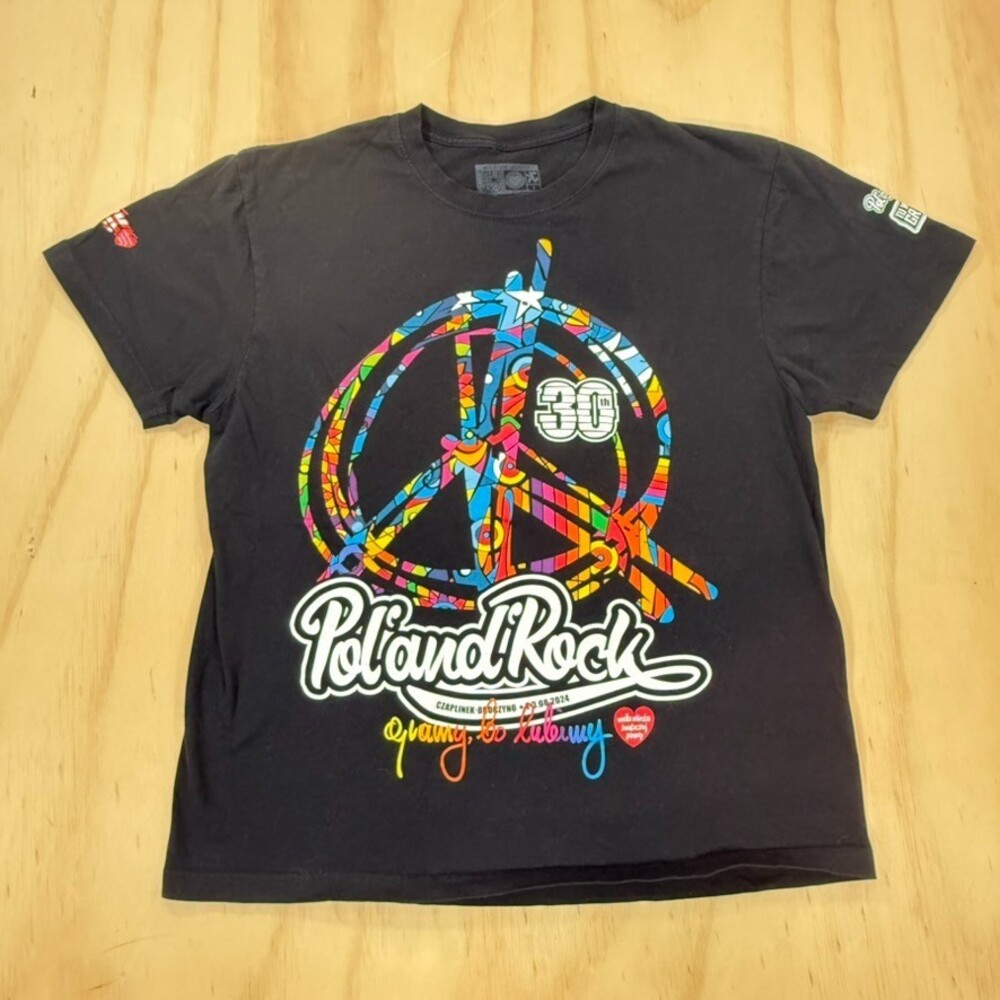 Official Pol'and'Rock Festival 2024 T-Shirt 30th Anniversary Black Unisex L